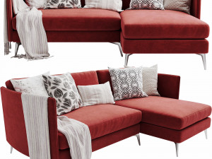 boconcept osaka 4 chaise lounge Modelo 3D