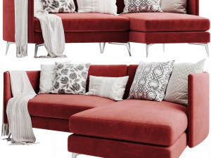 boconcept osaka 4 chaise lounge 3D Model