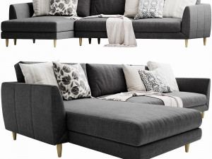 boconcept fargo chaise lounge 3D Model