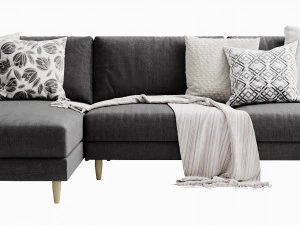 boconcept fargo chaise lounge 3D Model