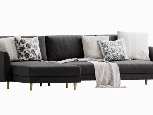 boconcept fargo chaise lounge 3D Model