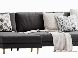 boconcept fargo chaise lounge 3D Model