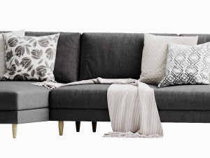 boconcept fargo chaise lounge 3D Model
