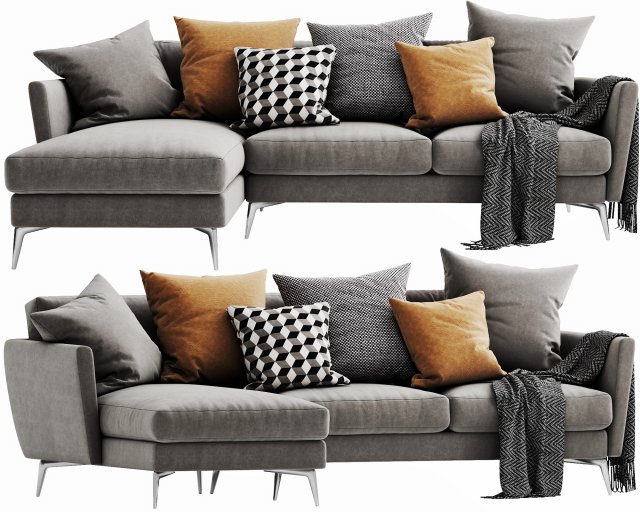 boconcept fargo chaise lounge 3D Model .c4d .max .obj .3ds .fbx .stl .blend 