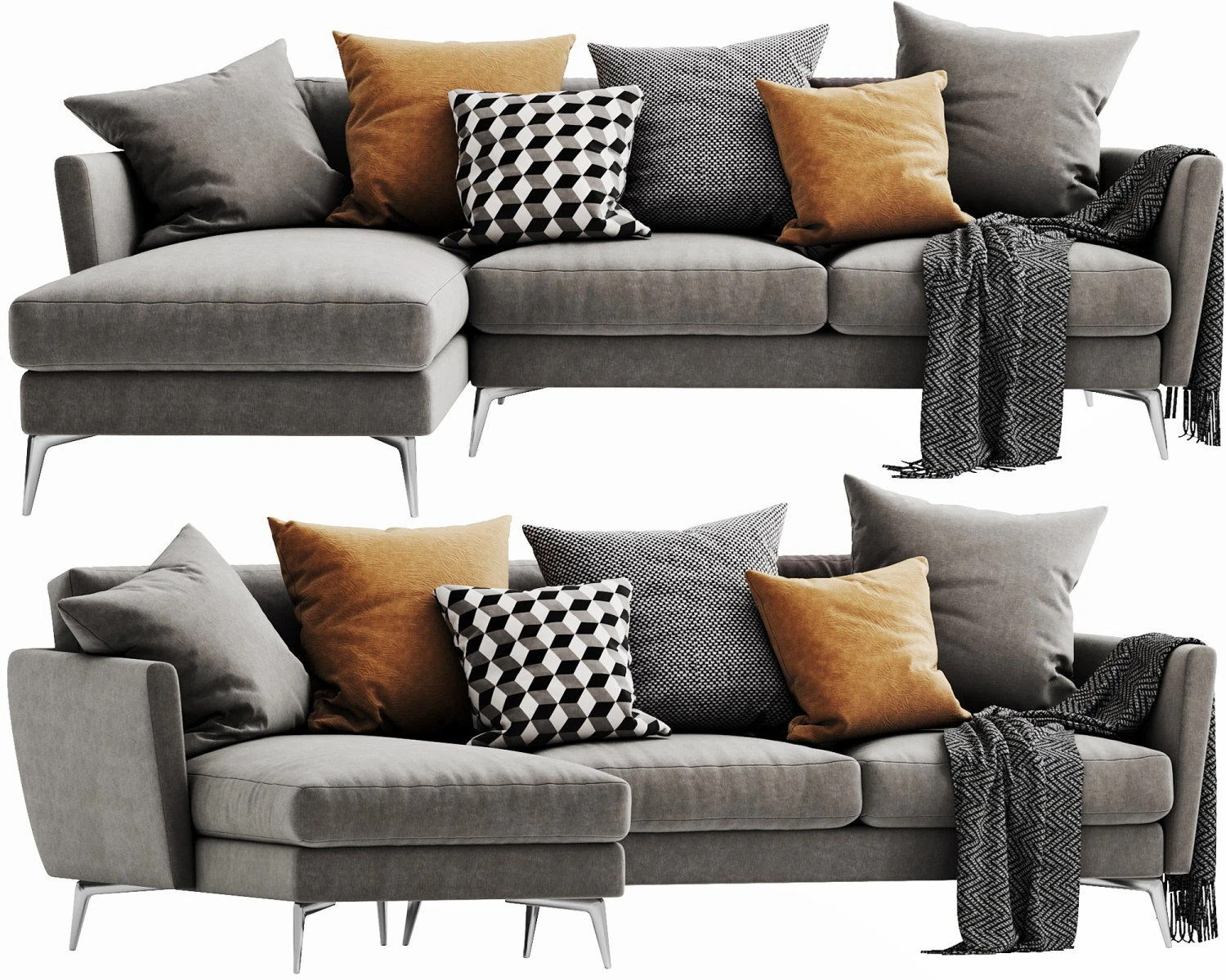boconcept fargo chaise lounge 3D Model .c4d .max .obj .3ds .fbx .stl .blend 