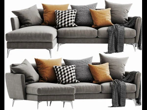 chaise longue fargo boconcept Modello 3D