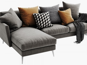 boconcept fargo chaise lounge 3D Model