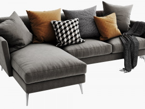 boconcept fargo chaise lounge 3D Model