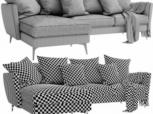 boconcept fargo chaise lounge 3D Model