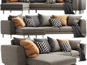 boconcept fargo 2 chaise lounge Model 3D
