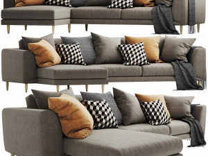 boconcept fargo 2 chaise lounge 3D Model