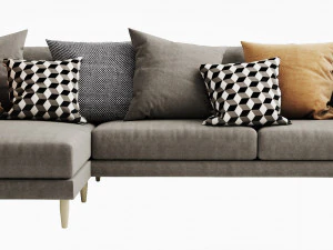 boconcept fargo 2 chaise lounge 3D Model