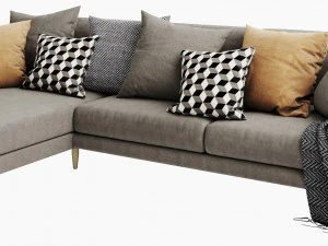 boconcept fargo 2 chaise lounge 3D Model
