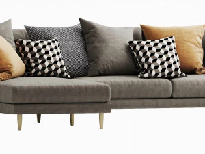 boconcept fargo 2 chaise lounge 3D Model