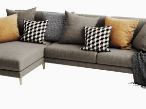 boconcept fargo 2 chaise lounge Model 3D