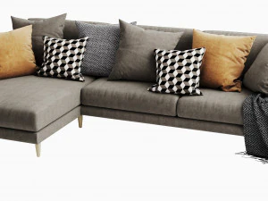 boconcept fargo 2 chaise lounge 3D Model