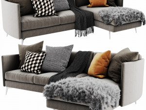 boconcept osaka 6 chaise lounge Modelo 3D