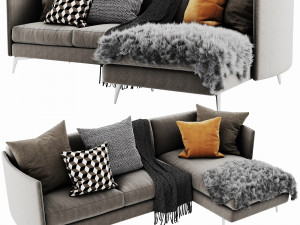 boconcept osaka 6 chaise lounge Modelo 3D
