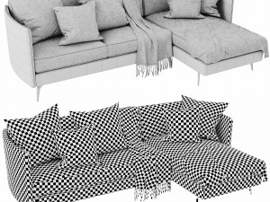 boconcept osaka 6 chaise lounge Modelo 3D