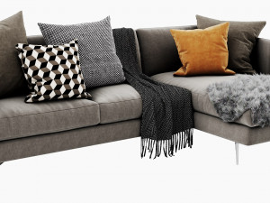 boconcept osaka 6 chaise lounge Modelo 3D
