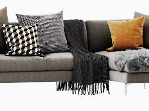 boconcept osaka 6 chaise lounge 3D Model