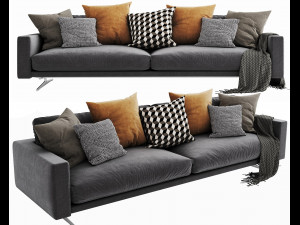 boconcept osaka 6 chaise lounge 3D 모델