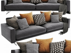 boconcept osaka 6 chaise lounge Modello 3D