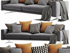 boconcept osaka 6 chaise lounge Modello 3D