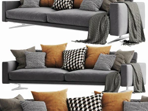 boconcept osaka 6 chaise lounge 3D Model