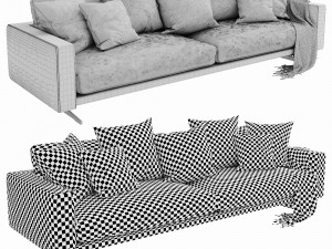 boconcept osaka 6 chaise lounge Modello 3D