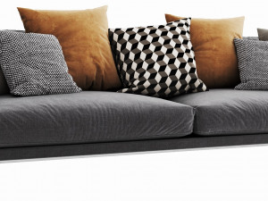 boconcept osaka 6 chaise lounge Modello 3D