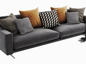 boconcept osaka 6 chaise lounge 3D Model