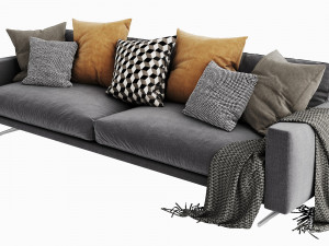 boconcept osaka 6 chaise lounge Modello 3D