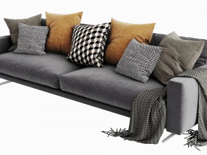 boconcept osaka 6 chaise lounge 3D Model