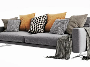 boconcept osaka 6 chaise lounge 3D Model