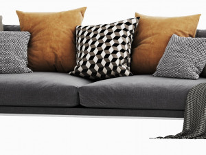 boconcept osaka 6 chaise lounge Modello 3D