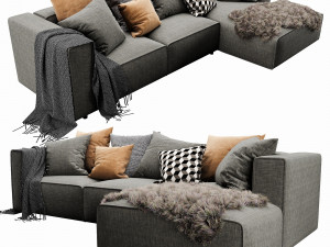 boconcept carmo chaise lounge Modello 3D