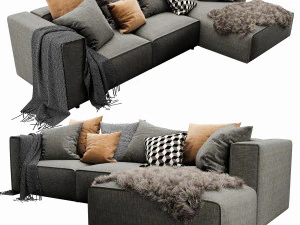 boconcept carmo chaise lounge 3D Model