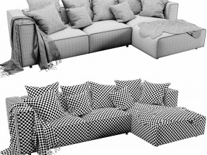 boconcept carmo chaise lounge Modello 3D