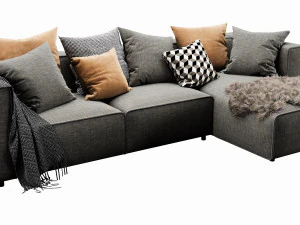 boconcept carmo chaise lounge 3D Model
