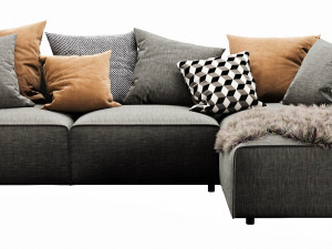 boconcept carmo chaise lounge Modello 3D