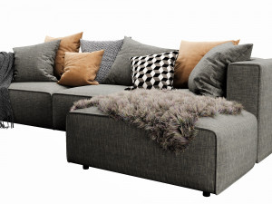boconcept carmo chaise lounge Modello 3D