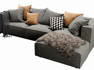 boconcept carmo chaise lounge 3D Model