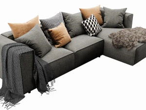 boconcept carmo chaise lounge 3D Model