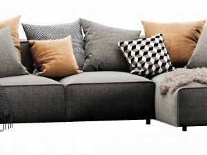boconcept carmo chaise lounge Modello 3D
