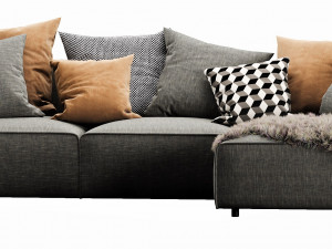 boconcept carmo chaise lounge Modello 3D