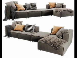 chaise longue carmo boconcept Modello 3D