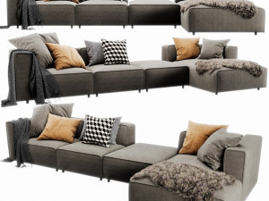 boconcept carmo chaise lounge 3D Model