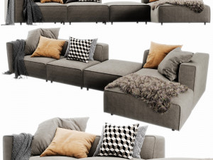 boconcept carmo chaise lounge 3D Model