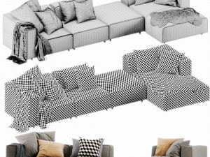boconcept carmo chaise lounge 3D Model